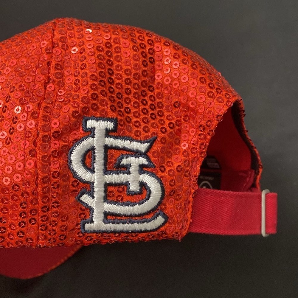 St. Louis Cardinals 47 Brand LIMITED EDITION BLING SEQUIN SPARKLE HAT MLB - Picture 9 of 12